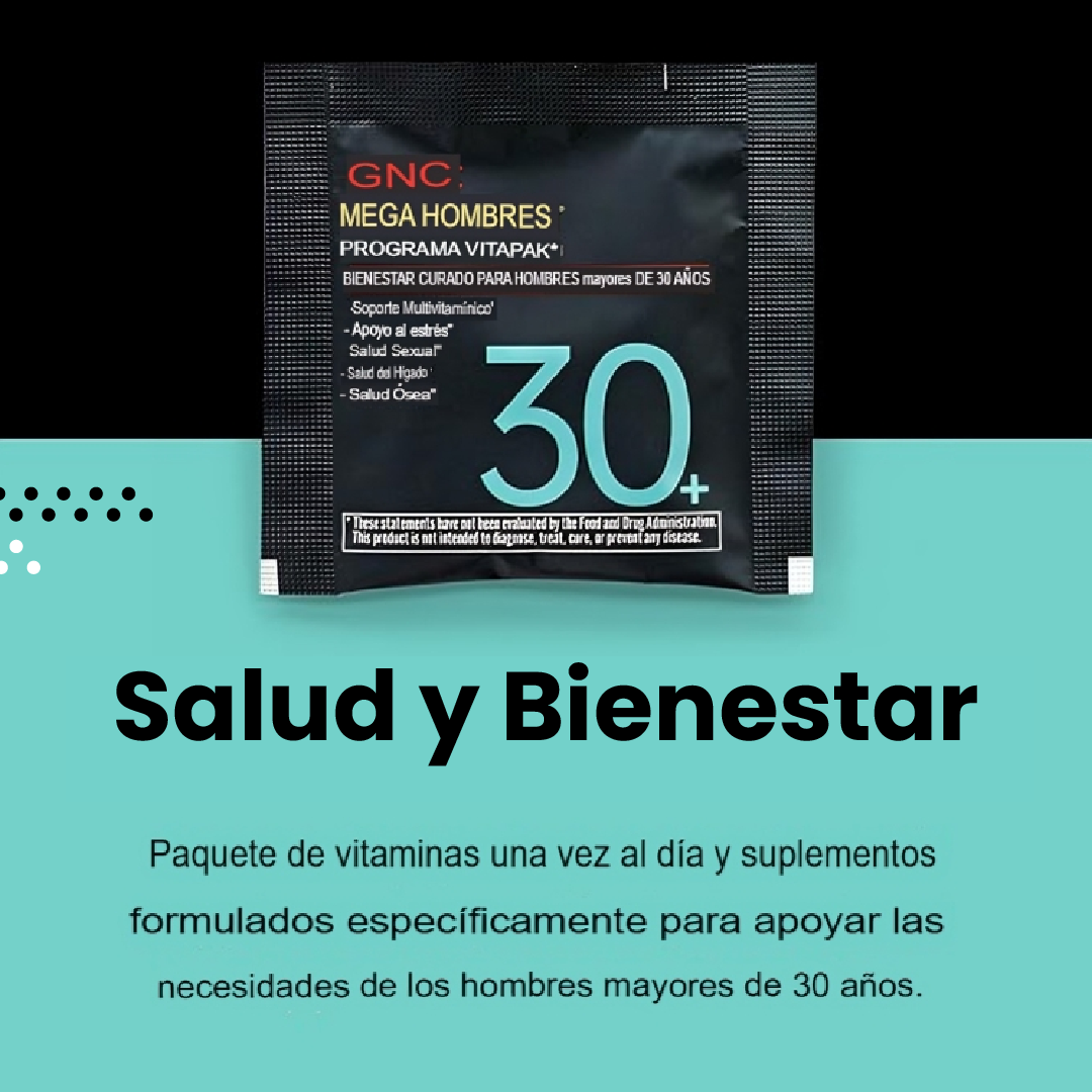 VitaPak +30| Energía, enfoque y salud en un solo sobre diario.
