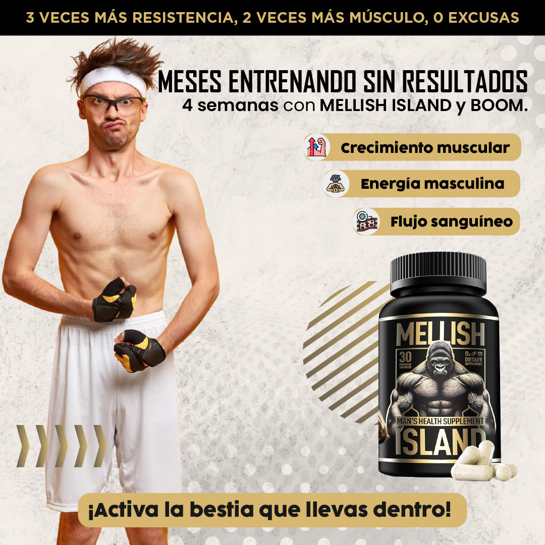 Mellish island| En 4 semanas más músculo.