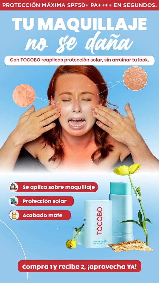 TOCOBO| Retoque sobre maquillaje sin brillos – llévate 2x1.